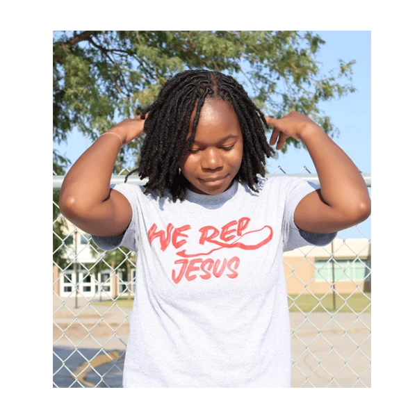 We Rep Jesus T-Shirt Grey